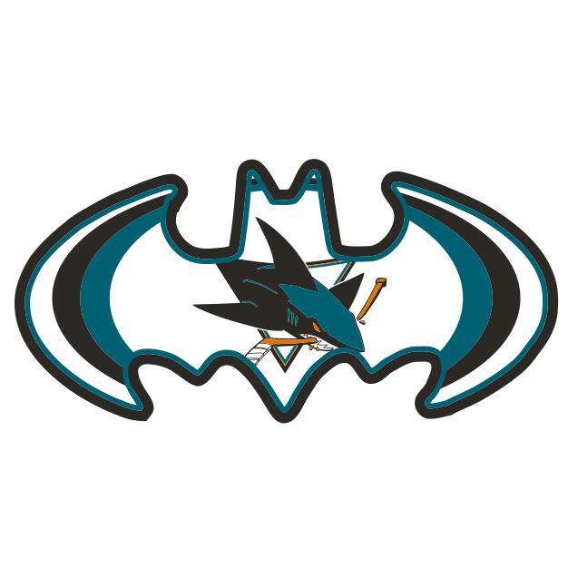 San Jose Sharks Batman Logo iron on heat transfer